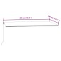 vidaXL Toldo automático retráctil azul y blanco 600x300 cm vidaXL Toldo automático retráctil azul y blanco 600x300 cm