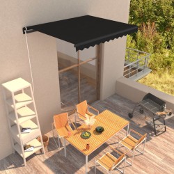 vidaXL Toldo retráctil manual gris antracita 350x250 cm