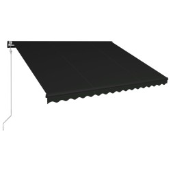 vidaXL Toldo retráctil automático gris antracita 450x300 cm