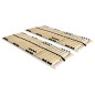 vidaXL Somieres de cama 2 uds con 28 láminas 7 zonas 80x200 cm