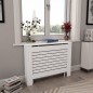 vidaXL Cubiertas para radiador 2 unidades MDF blanco 112x19x81,5 cm vidaXL Cubiertas para radiador 2 unidades MDF blanco 112x19x81,5 cm