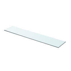 vidaXL Estantes 2 unidades panel de vidrio transparente 70x15 cm