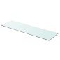 vidaXL Estantes 2 unidades panel de vidrio transparente 90x25 cm vidaXL Estantes 2 unidades panel de vidrio transparente 90x25 cm