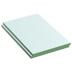 vidaXL Estantes 2 unidades panel de vidrio transparente 20x12 cm