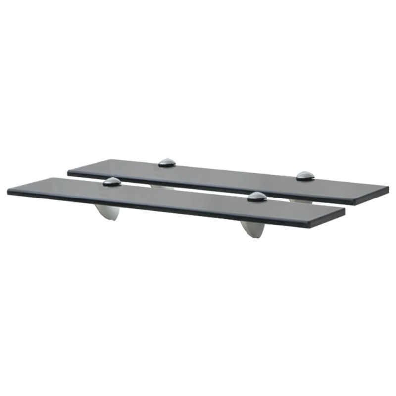 vidaXL Estantes flotantes 2 unidades vidrio 8 mm 50x20 cm vidaXL Estantes flotantes 2 unidades vidrio 8 mm 50x20 cm