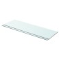 vidaXL Estantes 2 unidades panel de vidrio transparente 80x25 cm