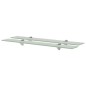 vidaXL Estantes flotantes 2 unidades vidrio 8 mm 70x10 cm vidaXL Estantes flotantes 2 unidades vidrio 8 mm 70x10 cm
