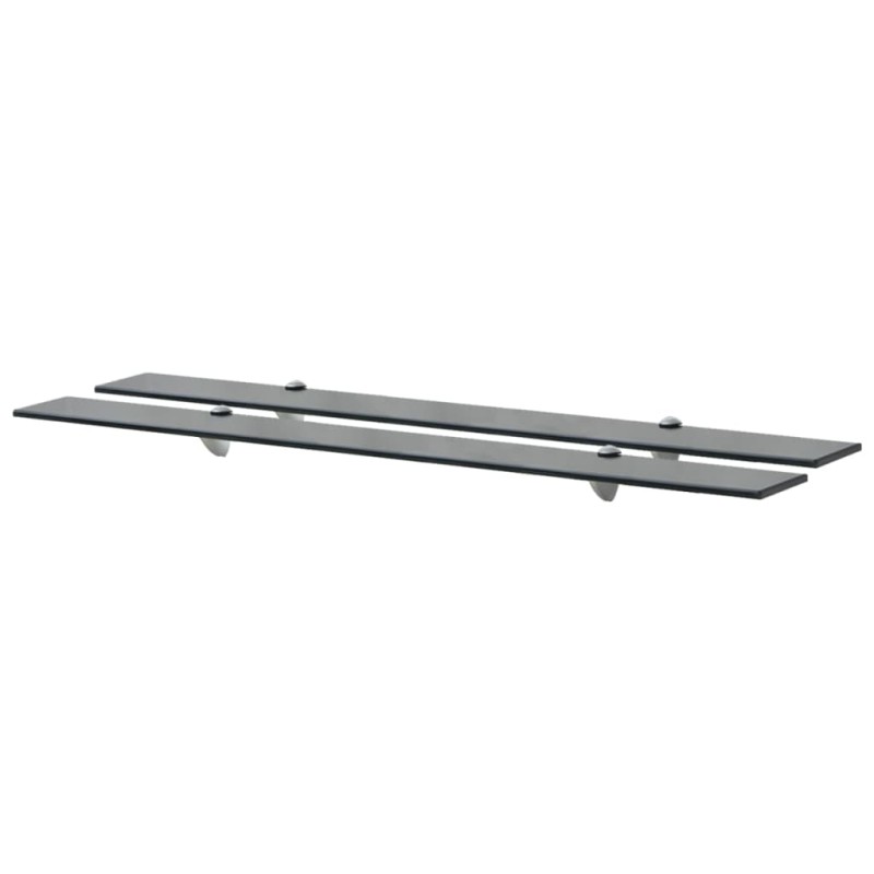 vidaXL Estantes flotantes 2 unidades vidrio 8 mm 100x10 cm vidaXL Estantes flotantes 2 unidades vidrio 8 mm 100x10 cm