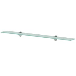 vidaXL Estantes flotantes 2 unidades vidrio 8 mm 90x10 cm