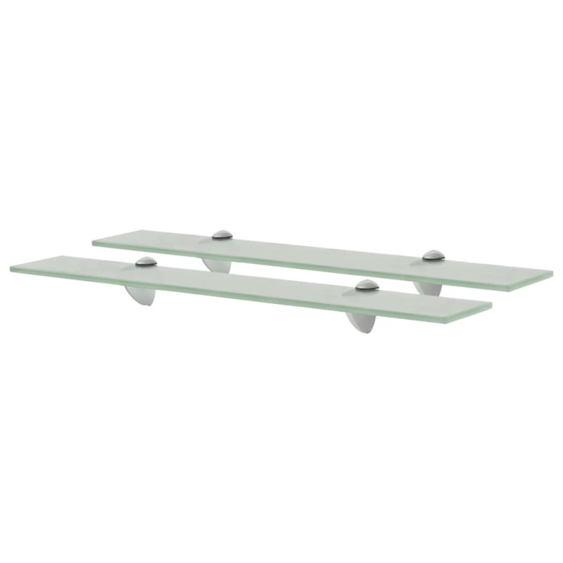 vidaXL Estantes flotantes 2 unidades vidrio 8 mm 60x20 cm vidaXL Estantes flotantes 2 unidades vidrio 8 mm 60x20 cm