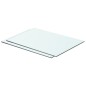 vidaXL Estantes 2 unidades panel de vidrio transparente 50x30 cm