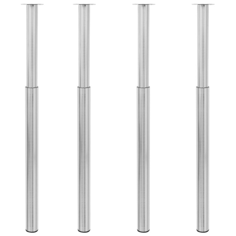 vidaXL Patas de mesa telescópicas 4 uds níquel cepillado 710-1100 mm vidaXL Patas de mesa telescópicas 4 uds níquel cepillado 710-1100 mm