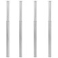 vidaXL Patas de mesa telescópicas 4 uds níquel cepillado 710-1100 mm vidaXL Patas de mesa telescópicas 4 uds níquel cepillado 710-1100 mm