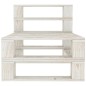 vidaXL Juego de muebles de palets para jardín 7 piezas madera blanco vidaXL Juego de muebles de palets para jardín 7 piezas madera blanco