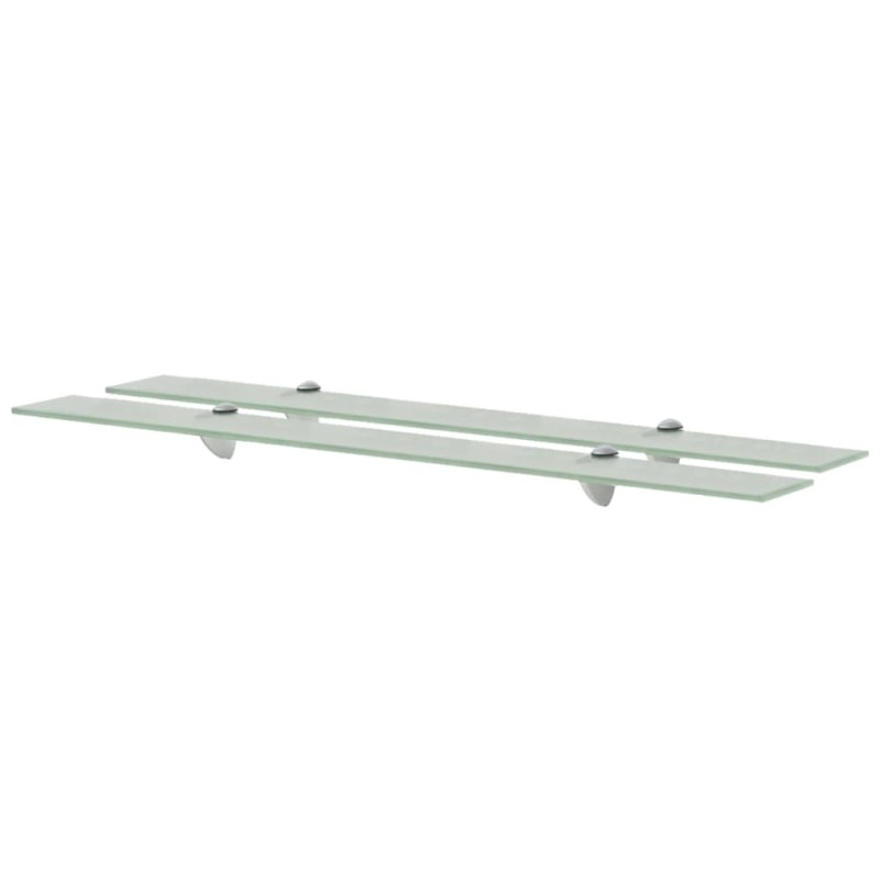 vidaXL Estantes flotantes 2 unidades vidrio 8 mm 90x10 cm vidaXL Estantes flotantes 2 unidades vidrio 8 mm 90x10 cm