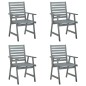 vidaXL Sillas de comedor de jardín 4 uds madera maciza de acacia gris vidaXL Sillas de comedor de jardín 4 uds madera maciza de acacia gris
