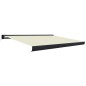 vidaXL Toldo de carrete motorizado color crema 450x300 cm