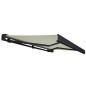 vidaXL Toldo de carrete motorizado color crema 450x300 cm