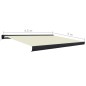 vidaXL Toldo de carrete motorizado color crema 450x300 cm
