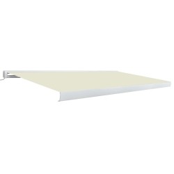 vidaXL Toldo de carrete motorizado color crema 500x300 cm