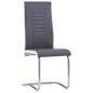vidaXL Juego de comedor 9 piezas cuero sintético gris vidaXL Juego de comedor 9 piezas cuero sintético gris