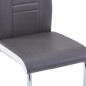 vidaXL Juego de comedor 9 piezas cuero sintético gris vidaXL Juego de comedor 9 piezas cuero sintético gris