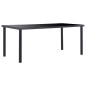 vidaXL Juego de comedor 7 piezas piel de ante artificial gris