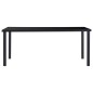 vidaXL Juego de comedor 7 piezas piel de ante artificial gris