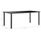vidaXL Juego de comedor 7 piezas piel de ante artificial gris