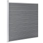 vidaXL Set de vallas 2 cuadradas + 1 oblicua WPC gris 446x186 cm vidaXL Set de vallas 2 cuadradas + 1 oblicua WPC gris 446x186 cm