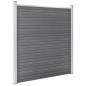 vidaXL Set de vallas 2 cuadradas + 1 oblicua WPC gris 446x186 cm vidaXL Set de vallas 2 cuadradas + 1 oblicua WPC gris 446x186 cm