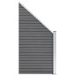 vidaXL Set de vallas 2 cuadradas + 1 oblicua WPC gris 446x186 cm vidaXL Set de vallas 2 cuadradas + 1 oblicua WPC gris 446x186 cm