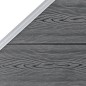 vidaXL Set de vallas 2 cuadradas + 1 oblicua WPC gris 446x186 cm vidaXL Set de vallas 2 cuadradas + 1 oblicua WPC gris 446x186 cm