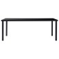 vidaXL Juego de comedor 11 piezas cuero sintético negro vidaXL Juego de comedor 11 piezas cuero sintético negro