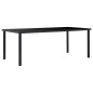 vidaXL Juego de comedor 11 piezas cuero sintético negro vidaXL Juego de comedor 11 piezas cuero sintético negro