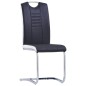 vidaXL Juego de comedor 11 piezas cuero sintético negro vidaXL Juego de comedor 11 piezas cuero sintético negro