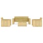 vidaXL Juego de muebles de jardín 4 piezas madera de pino impregnada vidaXL Juego de muebles de jardín 4 piezas madera de pino impregnada