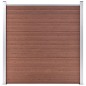 vidaXL Valla de jardín de WPC marrón 1737x186 cm vidaXL Valla de jardín de WPC marrón 1737x186 cm