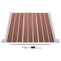vidaXL Set de valla 6 cuadradas + 1 oblicua WPC marrón 1138x186 cm vidaXL Set de valla 6 cuadradas + 1 oblicua WPC marrón 1138x186 cm