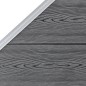 vidaXL Set de valla 4 cuadradas + 1 oblicua WPC gris 792x186 cm vidaXL Set de valla 4 cuadradas + 1 oblicua WPC gris 792x186 cm