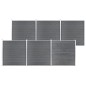 vidaXL Valla de jardín de WPC gris 1045x186 cm vidaXL Valla de jardín de WPC gris 1045x186 cm