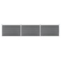 vidaXL Valla de jardín de WPC gris 526x106 cm