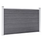 vidaXL Valla de jardín de WPC gris 526x106 cm