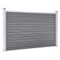 vidaXL Valla de jardín de WPC gris 526x106 cm