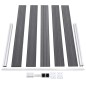 vidaXL Valla de jardín de WPC gris 526x106 cm
