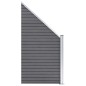 vidaXL Set de valla 1 cuadrada + 1 oblicua WPC gris 273x186 cm vidaXL Set de valla 1 cuadrada + 1 oblicua WPC gris 273x186 cm