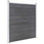 vidaXL Set de valla 1 cuadrada + 1 oblicua WPC gris 273x186 cm vidaXL Set de valla 1 cuadrada + 1 oblicua WPC gris 273x186 cm