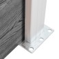 vidaXL Set de valla 1 cuadrada + 1 oblicua WPC gris 273x186 cm vidaXL Set de valla 1 cuadrada + 1 oblicua WPC gris 273x186 cm