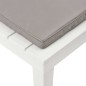 vidaXL Tumbonas de jardín con cojines 4 unidades plástico blanco vidaXL Tumbonas de jardín con cojines 4 unidades plástico blanco