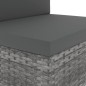 vidaXL Juego de muebles de jardín 4 piezas ratán sintético gris vidaXL Juego de muebles de jardín 4 piezas ratán sintético gris